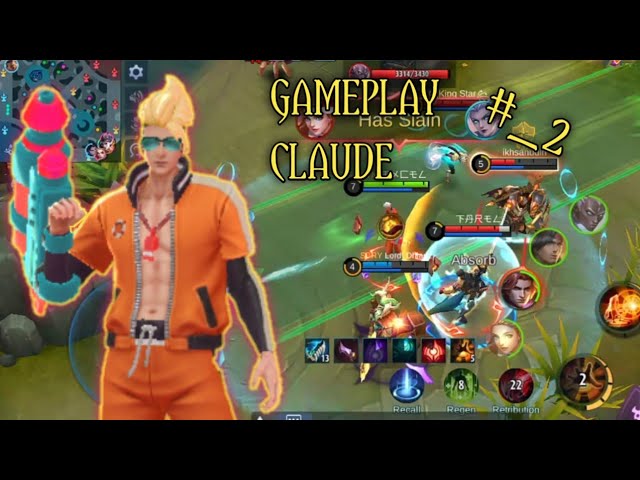 Gameplay de Claude sur Mobile Legends : deuxième partie