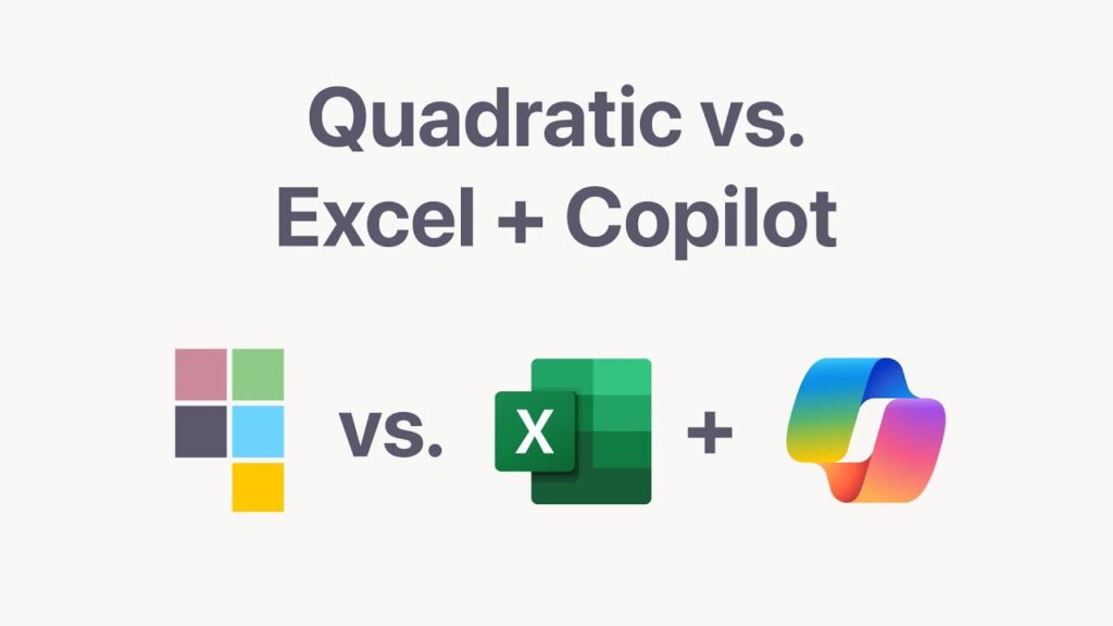 Duel IA sur Excel : Quadratic contre Microsoft Copilot