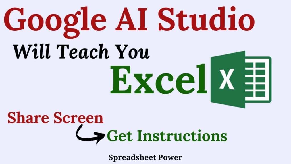 Apprendre Excel avec Google AI Studio