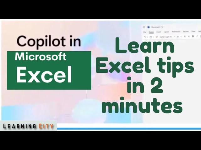Utiliser Microsoft Copilot Pro dans Excel